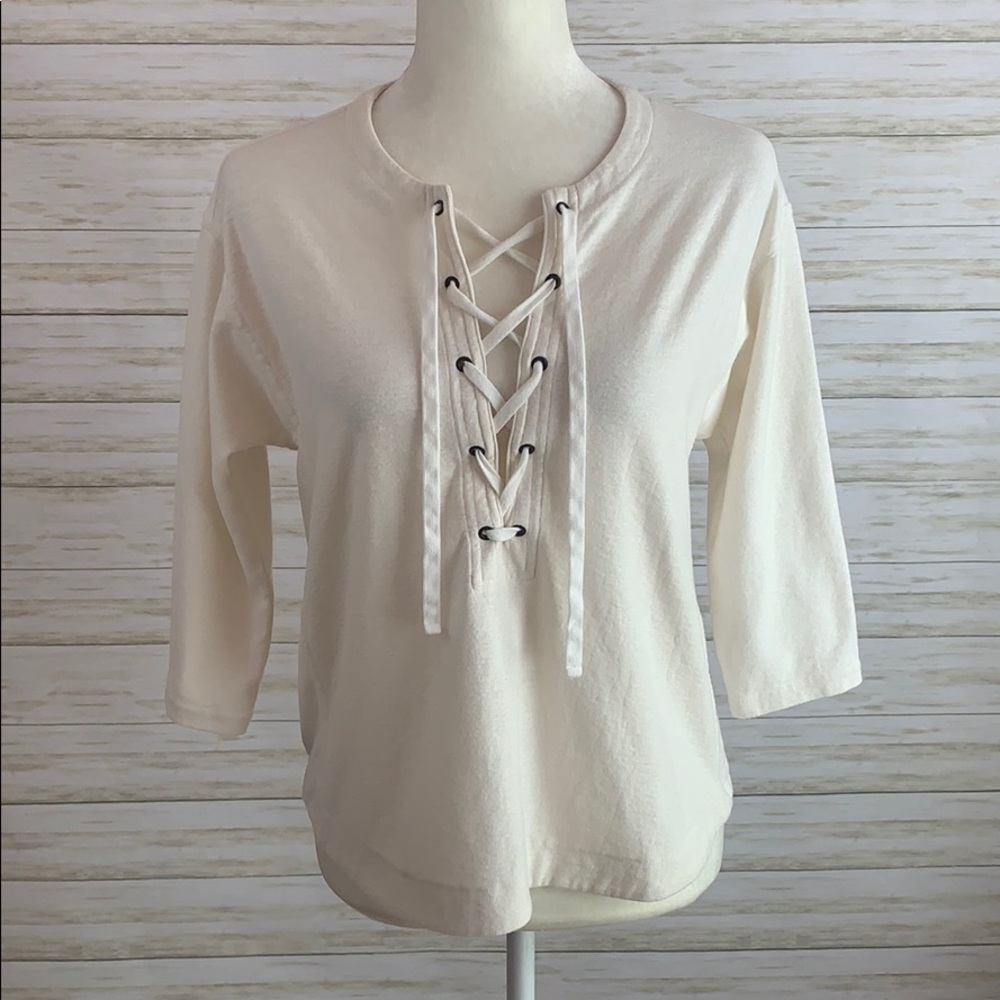 Madewell Tie Front Shirt